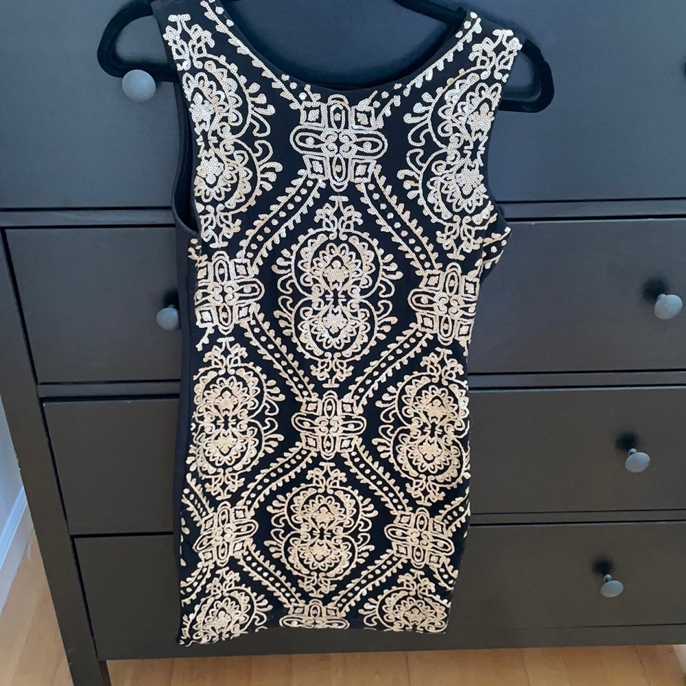 Little black sparkly dress